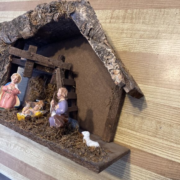 Vintage Italian Nativity Set Christmas Manger Scene Figures Made In Italy - Picture 2 of 16